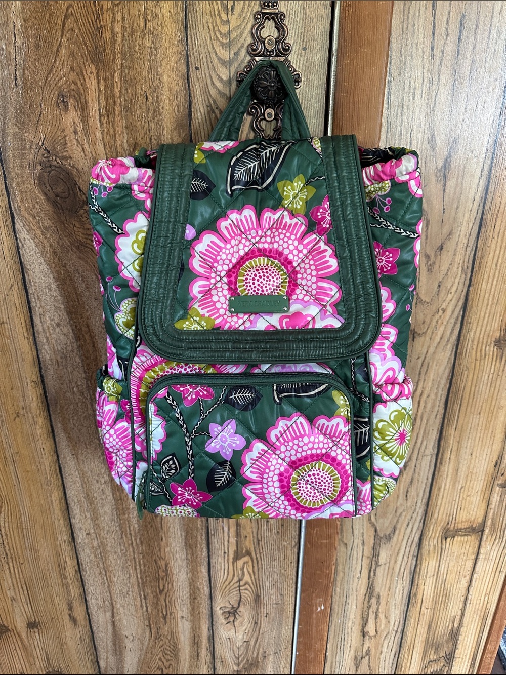 Vera Bradley Olivia Pink Quilted Backpack